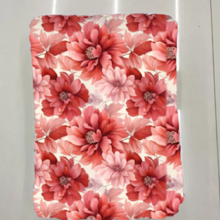 Red Floral Digital printed Fabric For Kurti AND Fabric For Dress Material
