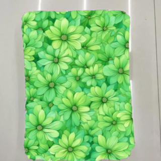 Perot Green Floral Digital printed Fabric For Kurti AND Fabric For Dress Material