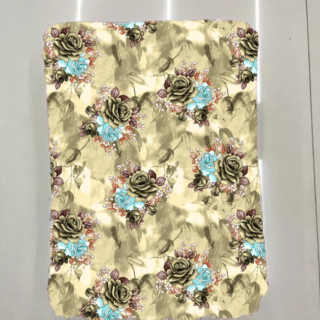 Trendy Cream Flower Design Kurti Fabric for women